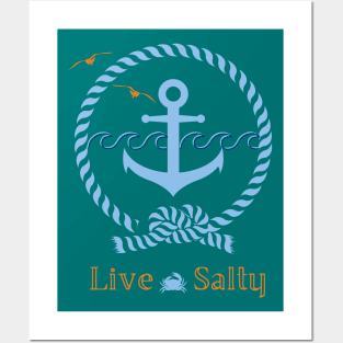 Live Salty Posters and Art